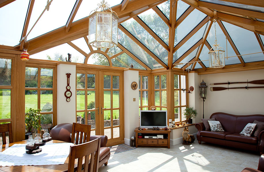 Oak gable conservatory on a Grade 2 Listed Property Oak gable conservatory on a Grade 2 Listed Property